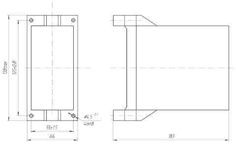 Габаритные размеры РВ 03